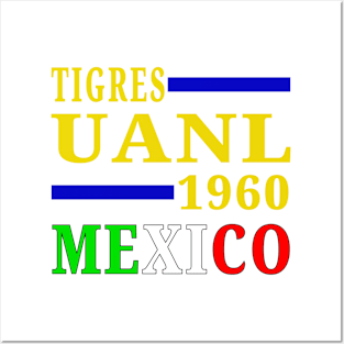 Tigres Uanl 1960 Mexico Classic Posters and Art